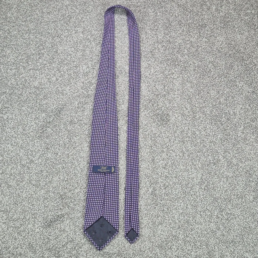 Brooks Brothers Necktie 100% Silk Purple Flower Print